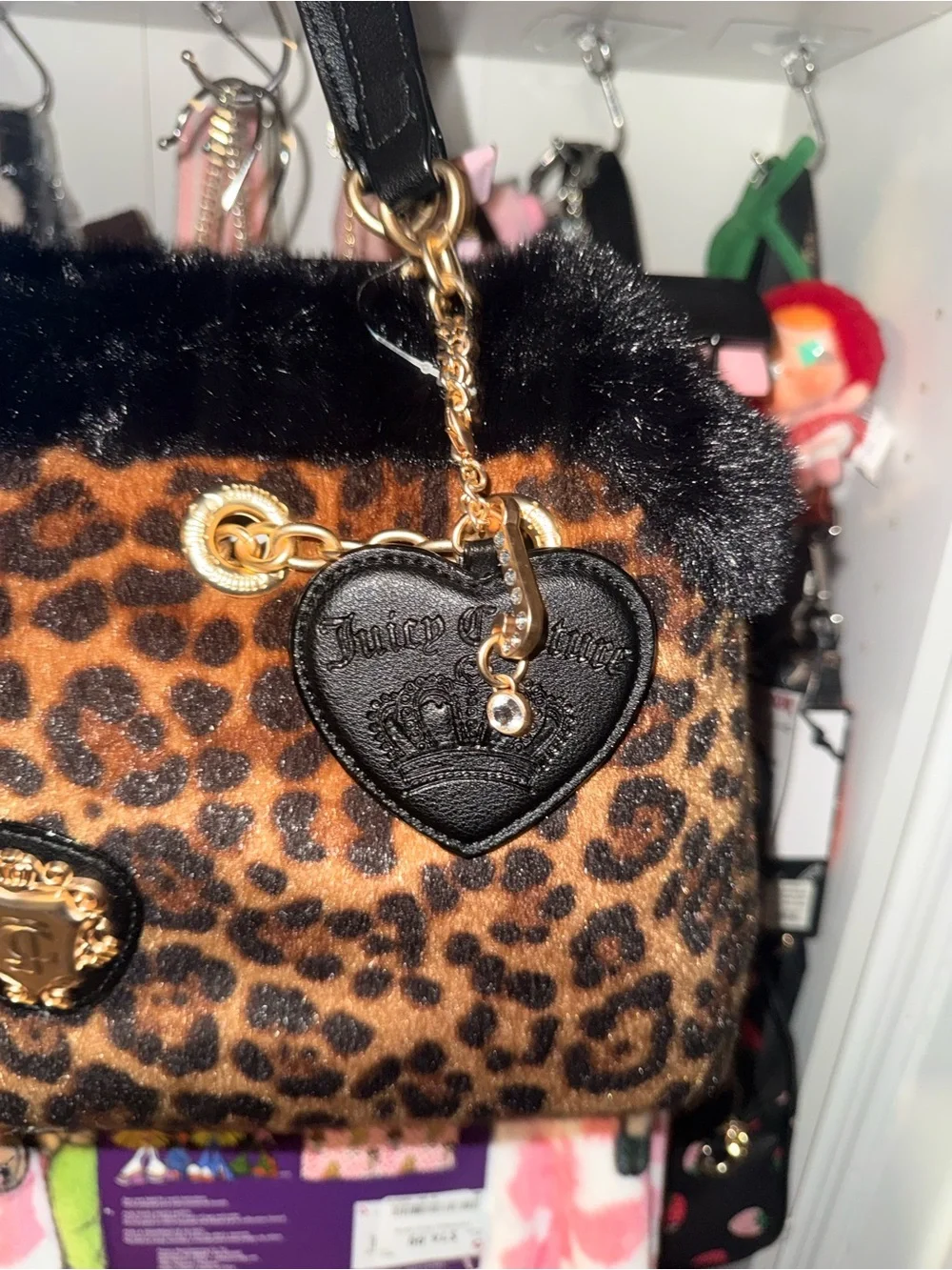 Juicy Couture Juicy Glamour Gang Satchel In Natural Leopard